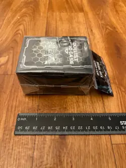 Vintage Yugioh Konami Dark Hex Card Case Deck Box 1996 New Black - Image 5