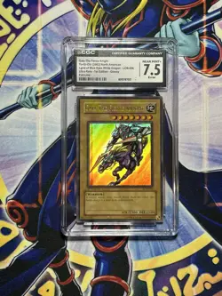 Yu-Gi-Oh Gaia the Fierce Knight LOB-006 Glossy Card 1st Ed FOIL LINE CGC 7.5 - Image 1