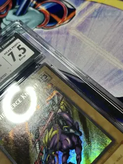 Yu-Gi-Oh Gaia the Fierce Knight LOB-006 Glossy Card 1st Ed FOIL LINE CGC 7.5 - Image 3