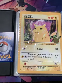 Pokemon Card Jumbo cards Pikachu Blastoise Etc Binder Lot Of 24. Binder Included - Image 1