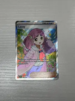 Pokemon TCG Stellar Crown Lacey Full Art Ultra Rare Holo Trainer Card 166/142 - Image 1