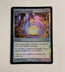 1x FOIL Lantern of Insight MTG Card Fifth Dawn Uncommon Artifact LP - Image 1