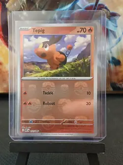 Tepig 011/086 Masterball SV White Flare English Pokemon Card - Image 2