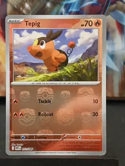 Tepig 011/086 Masterball SV White Flare English Pokemon Card - Image 4