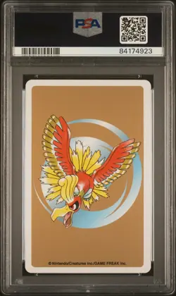 Pokemon Gold Poker Playing Card Hitmontop 10 of Diamonds #237 PSA 10 Mint - Image 2