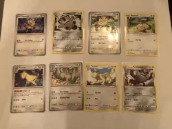 Lot Of 8 Meowth Persian and Perrserker Pokemon Cards - Image 1