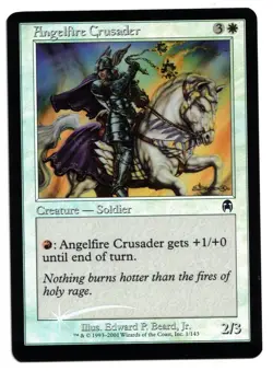 Magic the Gathering MTG Card: Angelfire Crusader FOIL 1/143 Apocalypse! NM - Image 1