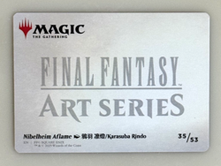 Nibelheim Aflame - Art Series 35/53 - Final Fantasy MTG - Sephiroth Card - Image 2