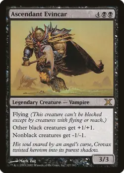 Ascendant Evincar 10th Edition Black Rare MAGIC GATHERING - Image 1