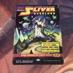 Sliver Overlord X1 Mtg Edge Of Eternities Nm Borderless Showcase Special Guest - Image 1