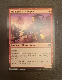 NM Monastery Swiftspear 140/249 THE LIST REPRINT Iconic Masters IMA - Image 1