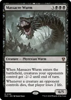 Massacre Wurm - MTG Magic Commander: Murders at Karlov Manor 130 M NM - Image 1