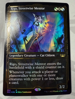 Magic the Gathering - Rigo, Streetwise Mentor 394 Gilded Foil - Image 1