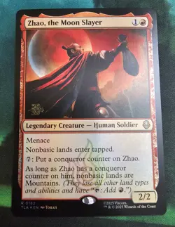 Prerelease FOIL Zhao, The Moon Slayer mtg NM The Last Airbender Rare - Image 1