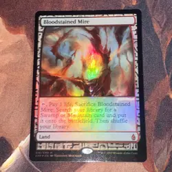 Bloodstained Mire X1 Mtg Battle For Zendikar Expeditions Nm Foil - Image 1