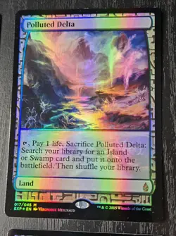 Mtg Polluted delta X4 Zendikar Expedition foil - Image 3
