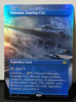 Otawara Soaring City Borderless Foil - Kamigawa Neon Dynasty (NEO) - MTG 414 - Image 1
