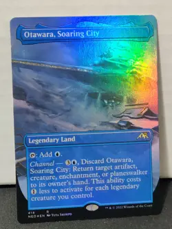Otawara Soaring City Borderless Foil - Kamigawa Neon Dynasty (NEO) - MTG 414 - Image 2