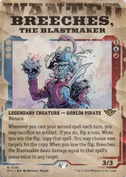 MTG Breeches, the Blastmaker (Showcase) Normal NM Outlaws of Thunder Junction - Image 1