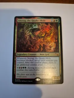 1 x Anzrag, the Quake-Mole - Foil - Murders at Karlov Manor -MTG Magic NM x1 - Image 1