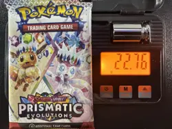 Pokemon Prismatic Evolutions Booster Pack Sealed 22.76g 3.68mm - Image 1