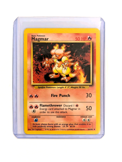Magmar 36/102 Uncommon Non-Holo Pokemon LP TCG WOTC Base Set Unlimited English - Image 3