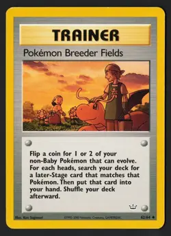 Pokemon Breeder Fields 62/64 Neo Revelation 2000 - Pokemon TCG - Image 1