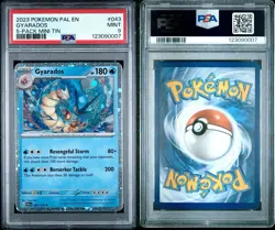 2023 Pokemon Gyarados PSA 9 Mint #043 Paldea Evolved 5-Pack Mini Tins Cosmic - Image 3