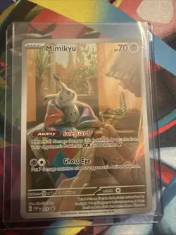 Mimikyu 75 - Black Star Promo Full Art Holo - Pokemon TCG Paldean Fates - NM+/M - Image 1