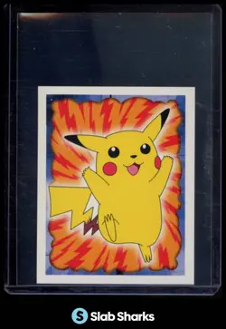 1999 MERLIN POKEMON STICKER #25 PIKACHU - Image 1