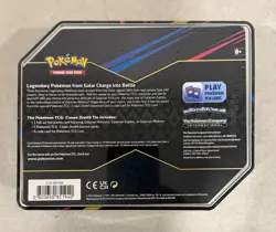 2023 POKEMON GALARIAN MOLTRES ZAPDOS ARTICUNO CROWN ZENITH TIN SET OF 3 SEALED - Image 4