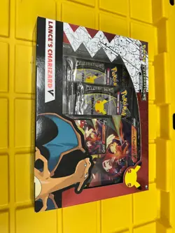 Pokemon TCG Celebrations Collection Lance's Charizard V Box 820650101625 - Image 1