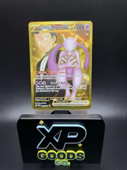 Team Rocket's Mewtwo ex 240/182 NM Destined Rivals Hyper Rare Pokemon TCG - Image 1
