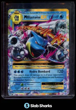 2016 POKEMON XY EVOLUTIONS #22/108 MEGA BLASTOISE HOLO ULTRA RARE - Image 1