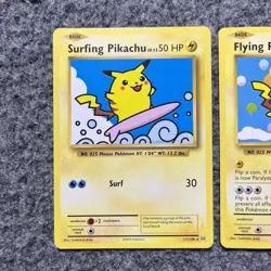 Pokemon Flying Pikachu & Surfing Pikachu Secret Rare Set XY Evolutions TCG - Image 2