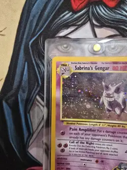 Pokemon TCG Sabrina's Gengar Gym Heroes 14/132 Unlimited Holo Rare HP - Image 2