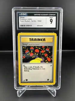 Sleep! Trainer 2000 Pokemon Team Rocket 1st Edition 79/82 CGC 9 - Image 1