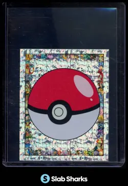 1999 MERLIN POKEMON STICKER #S24 POKEBALL PRISM - Image 1