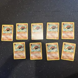9 Pokemon Kabuto NM 1st Edition Fossil Type 50/62 Regular Common Unlimited - Image 1