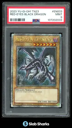 2023 YU-GI-OH! #TN23-EN003 RED-EYES BLACK DRAGON PSA 9 - Image 1