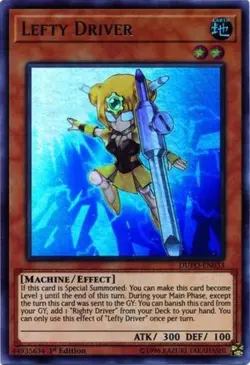 Lefty Driver - DUPO-EN033 - Ultra Rare - 1st Edition NM Yugioh Duel Power - DUPO - Image 1
