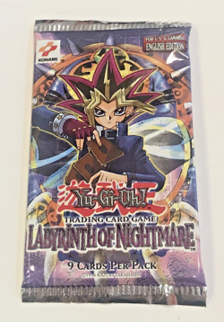 Yugioh Labyrinth of Nightmare 1X Booster Pack Sealed UNLIMITED UNWEIGHED SQUARE - Image 2