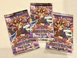 Yugioh Labyrinth of Nightmare 3X Booster Packs Sealed UNLIMITED UNWEIGHED SQUARE - Image 1