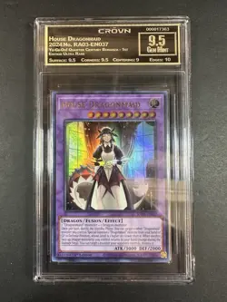 Crown Gem 9.5 Yugioh House Dragonmaid RA03-EN037 Quarter Century 1st UR - Image 2