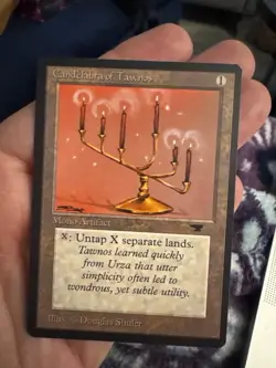 Magic the Gathering Antiquities Candelabra of Tawnos Collectible Card Mint - Image 1