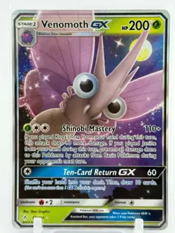 Venomoth GX - 12/214 - Ultra Rare - Unbroken Bonds - Pokemon Card - NM/M - Image 1