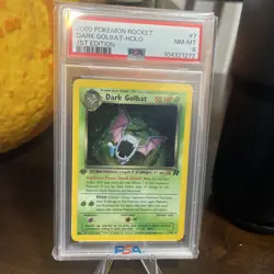 [PSA 8 ] 1st Edition Dark Golbat Rocket Holo Pokemon Card [NM] - Image 1