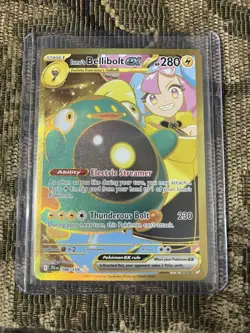 Pokemon TCG Ionos Bellibolt ex 188/159 Journey Together Gold Hyper Rare Card NM - Image 1