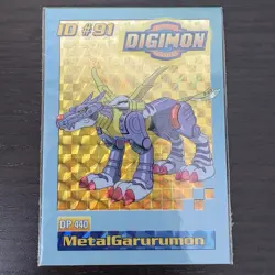 Original Seal - MetalGarurumon ID #91 - Digimon Exclusive Promo Card 1999 Bandai - Image 1