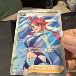 Pokemon TCG Skyla Holo Ultra Rare Full Art Card Shining Fates 072/072 (83) - Image 1